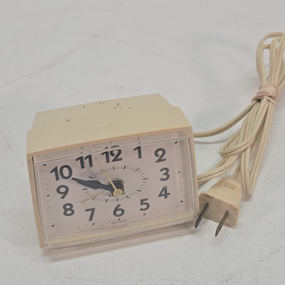Westclox Dialite Electric Vtg Alarm Clock 1970's Model 22090-22540 Made in‎ USA
